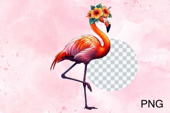 Download Summer Flamingo Illustration PNG - Premium Resources